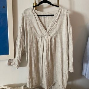Linen smock dress